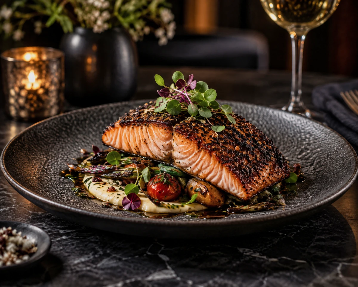 Blackened Atlantic Salmon